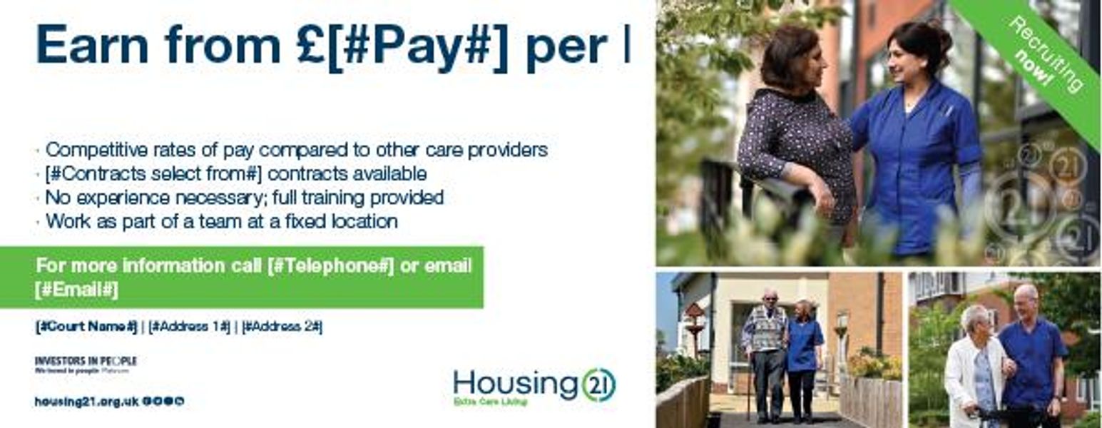 Show details for New and Care Worker Recruitment Banner